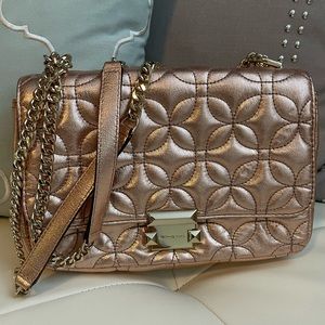 Michael Kors Sloan Chain Metallic Shoulder or Crossbody Bag